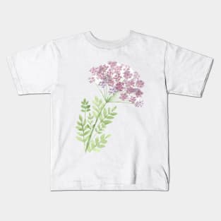 Angelica flower, watercolor painting Kids T-Shirt